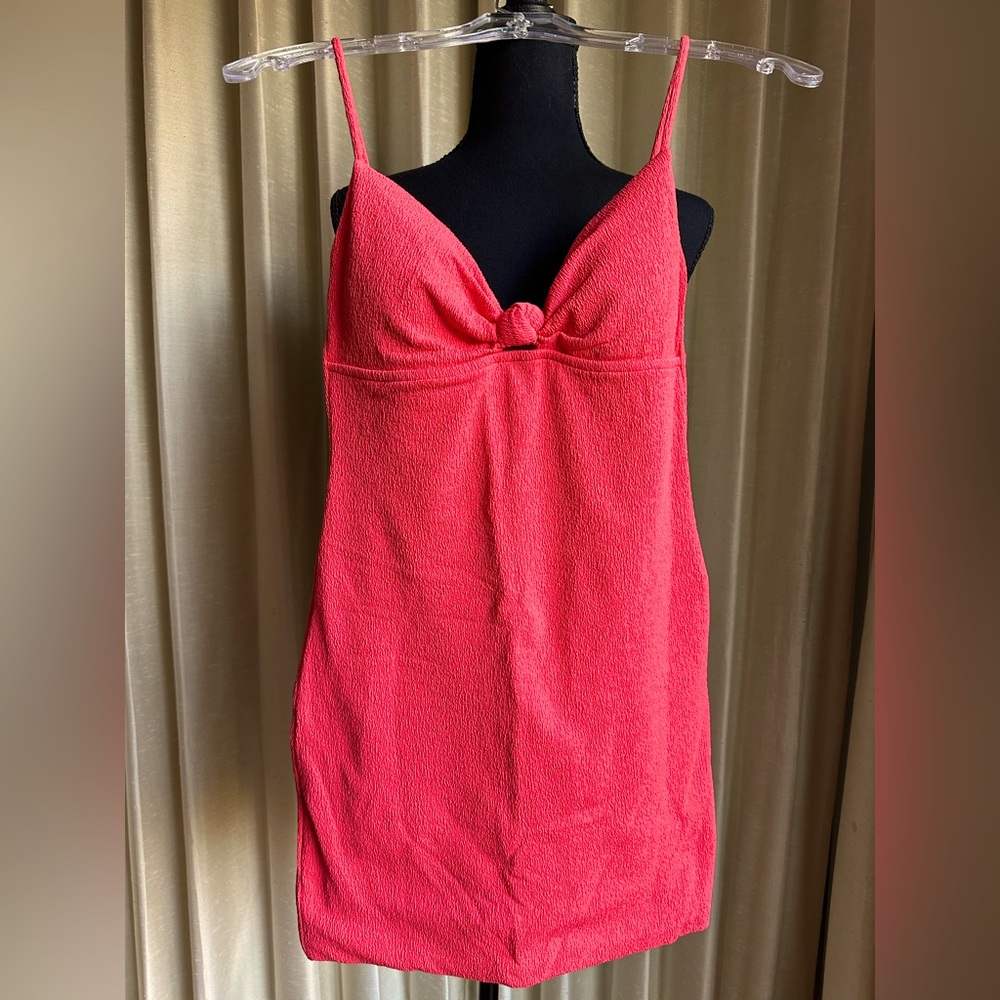 Coral Vix mini dress